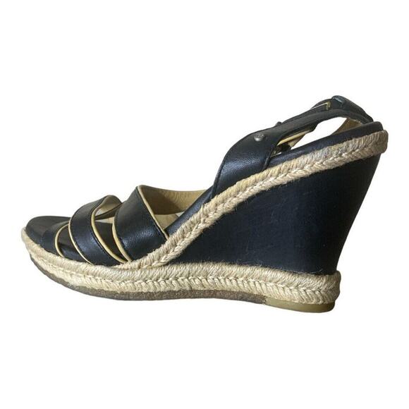 UGG Isabella Wedges Women's Size 8M Strappy Ankle Strap Leather Sandals - Picture 6 of 16